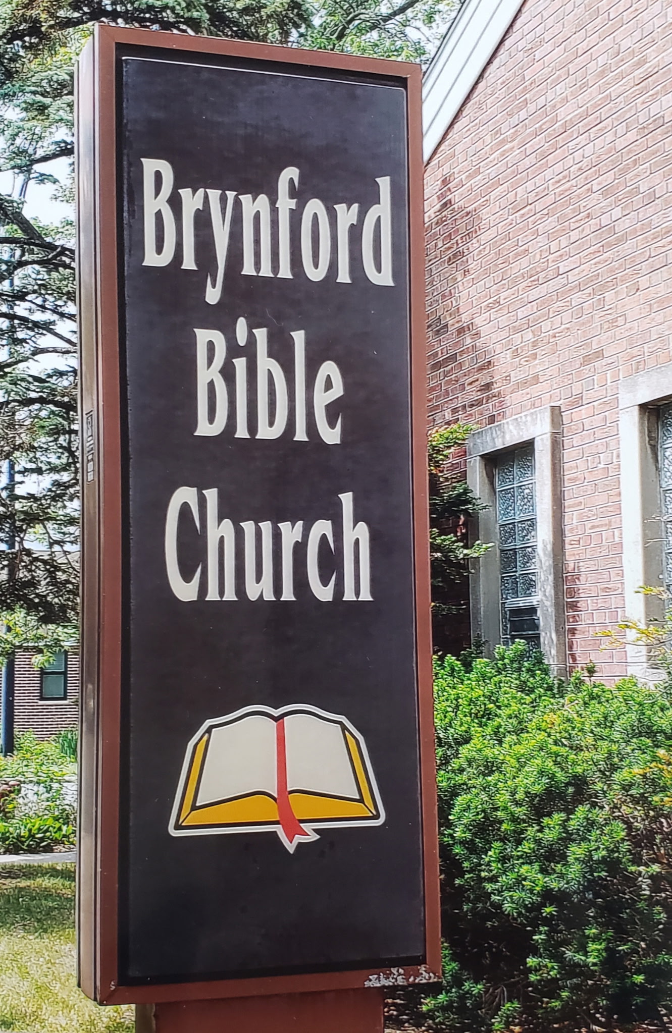 Brynford Bible Church sign